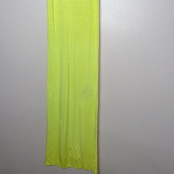 Enza Costa Silk Rib Tank Midi Dress Yellow - Picture 2 of 6